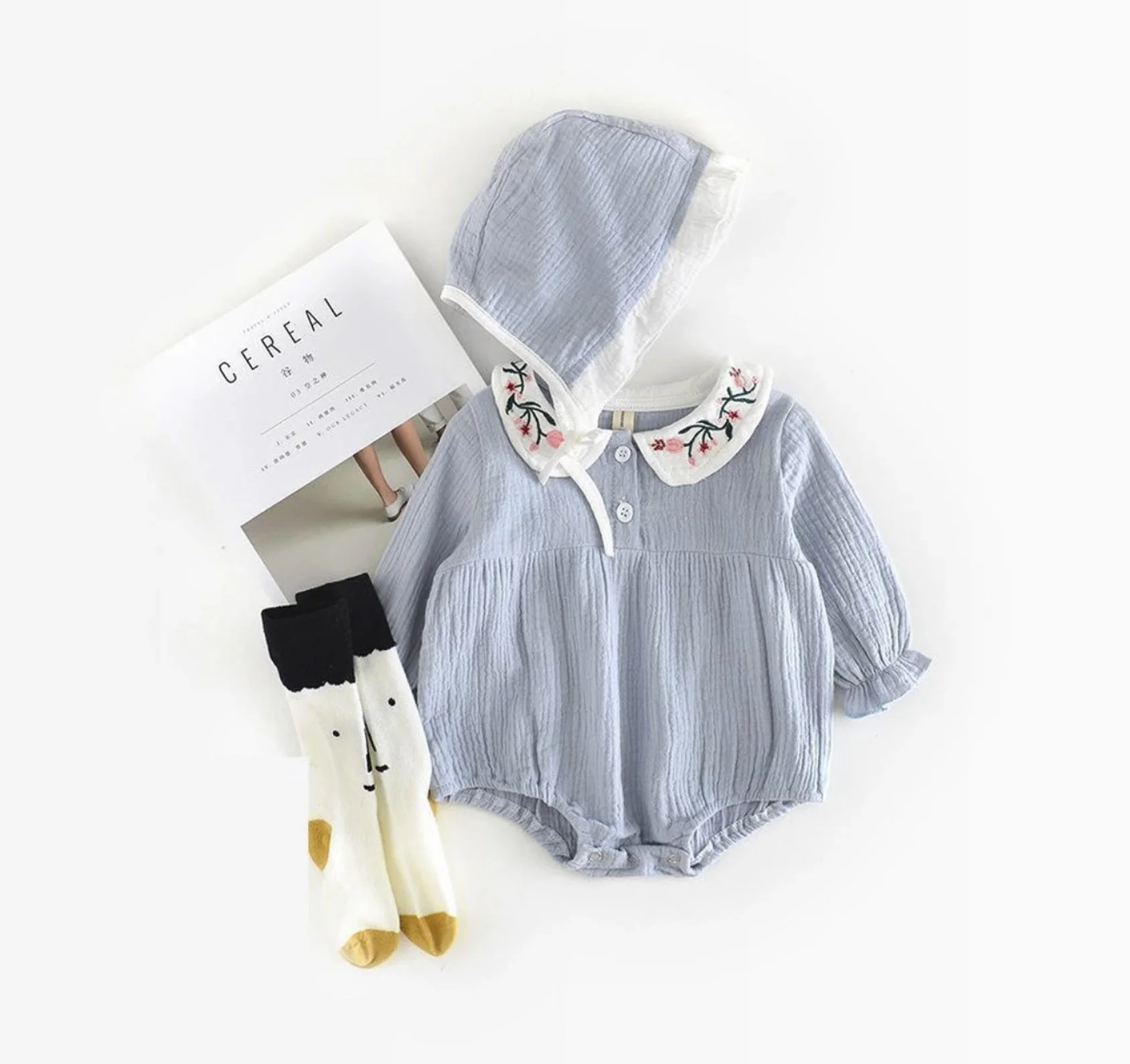 Lace Hooded Romper 