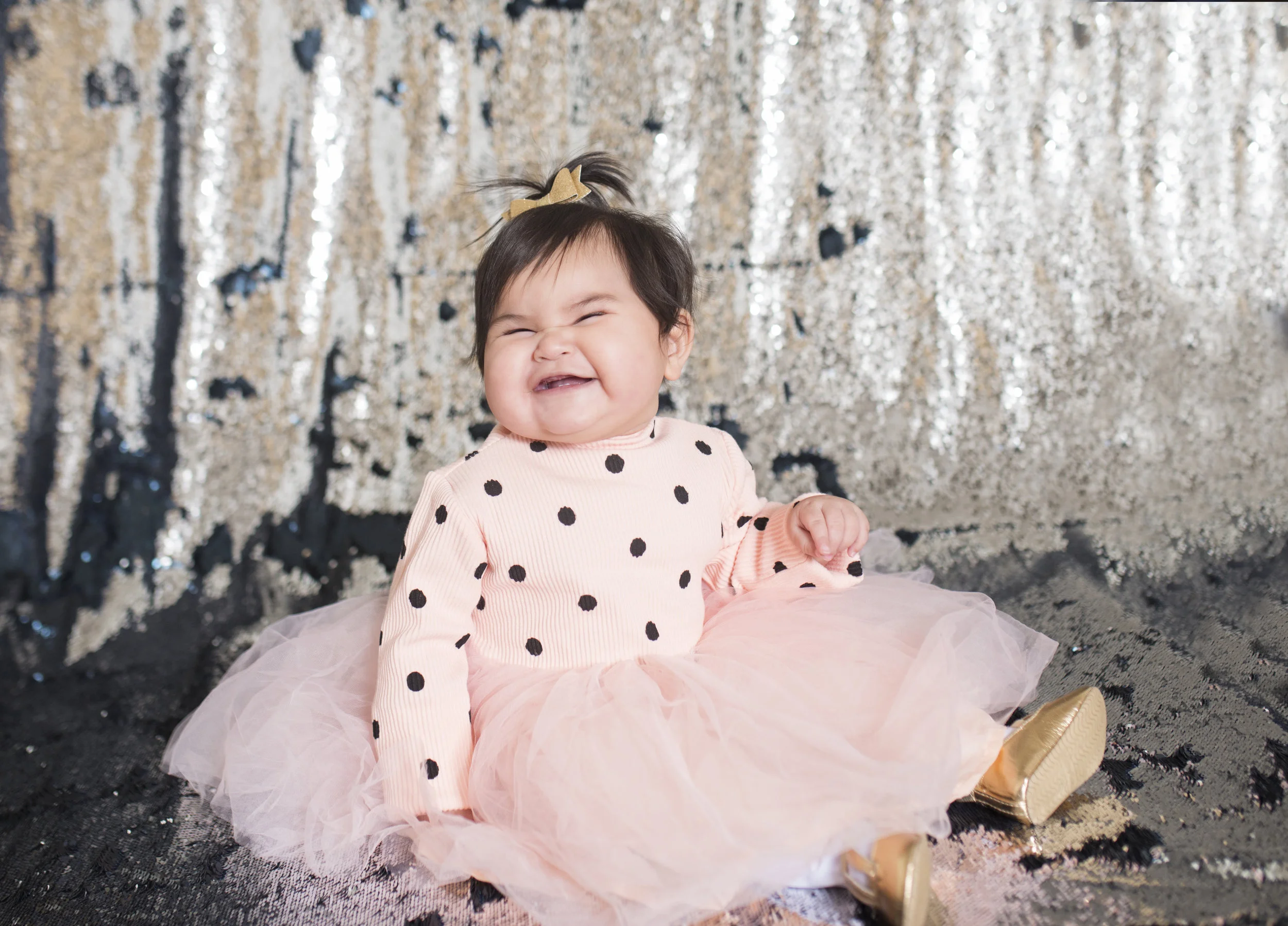 Long Sleeve Polka dot Tutu