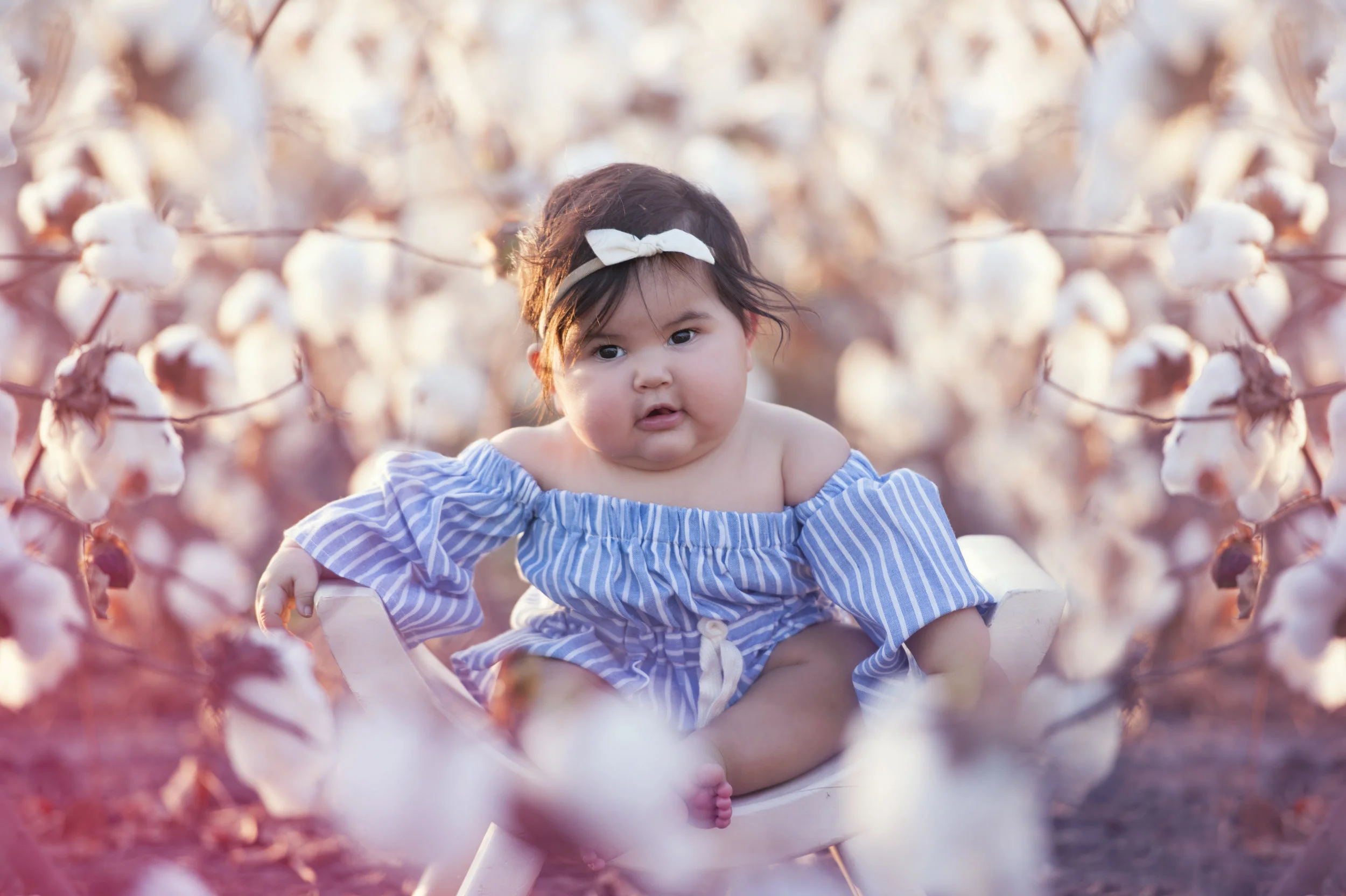 Striped Off Shoulder Romper