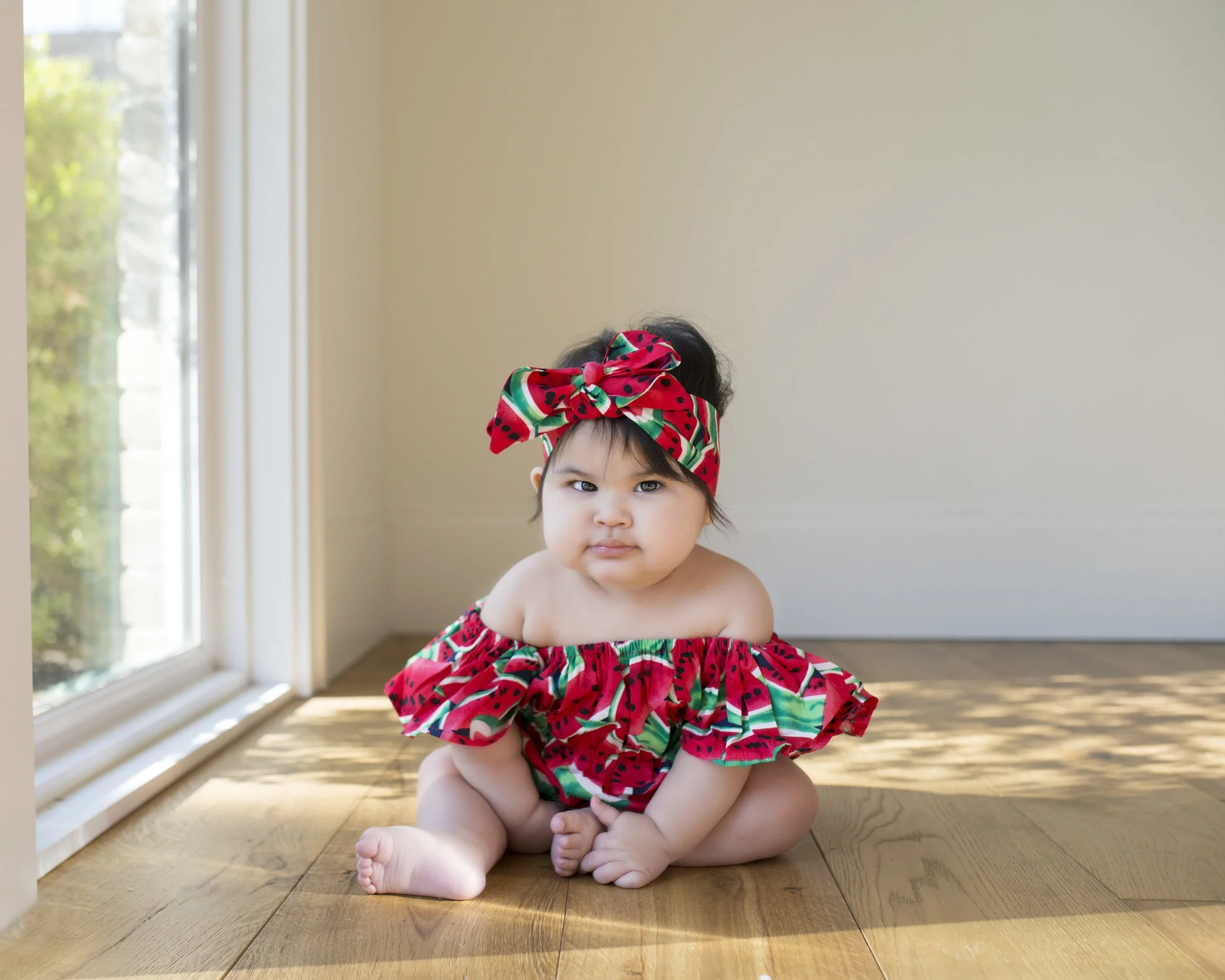 Watermelon Romper + Headband