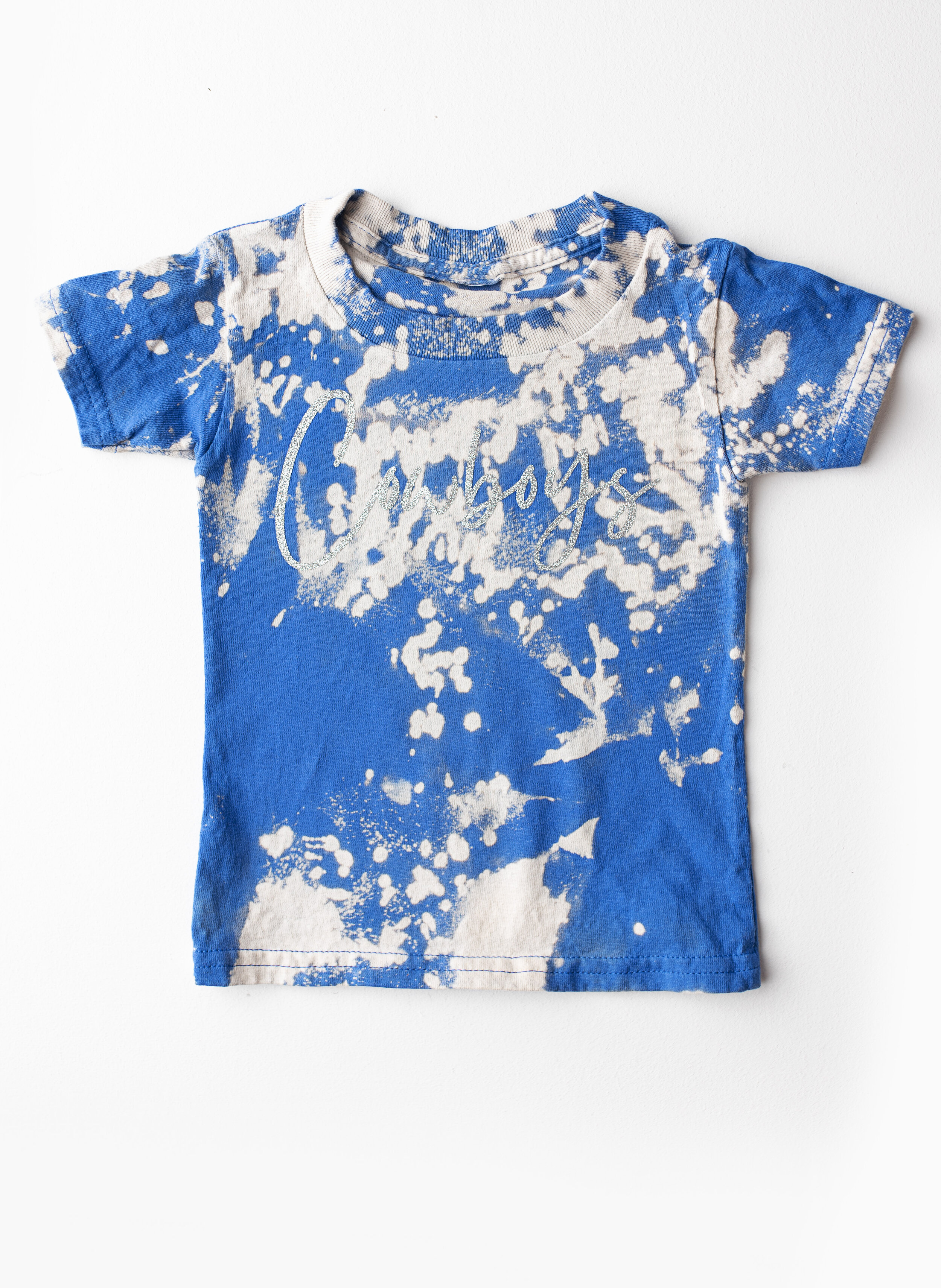 White Splatter Silver Cowboys shirt