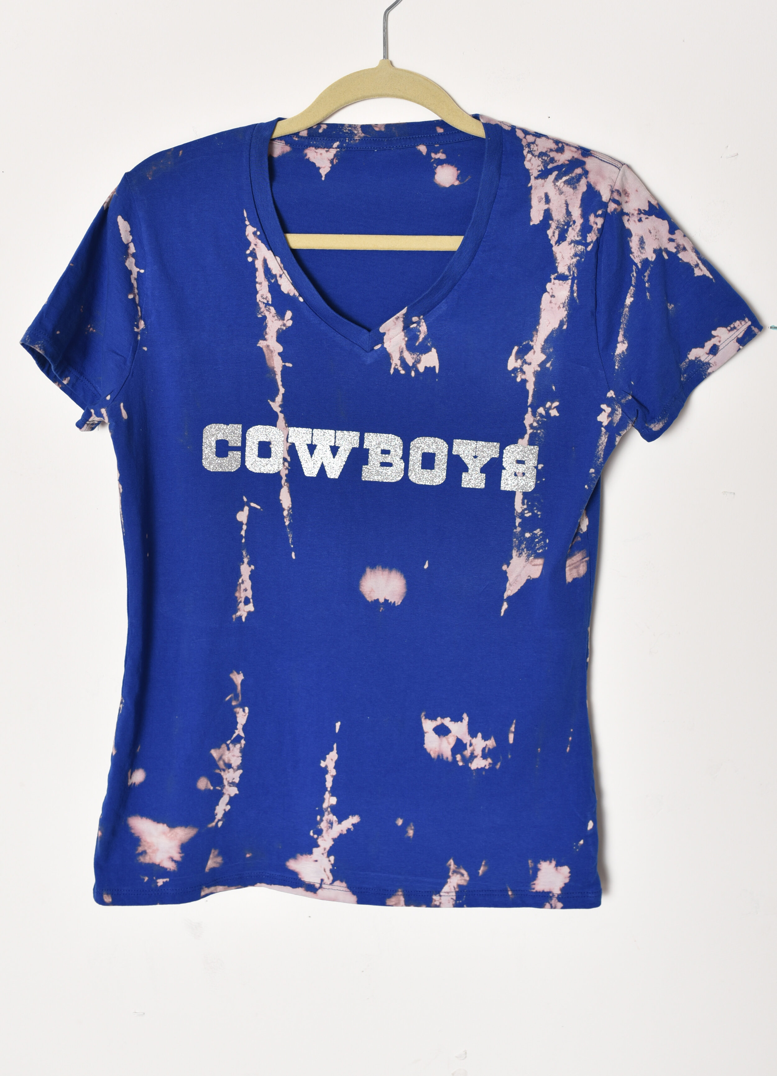 Adult Acid Wash V- Neck