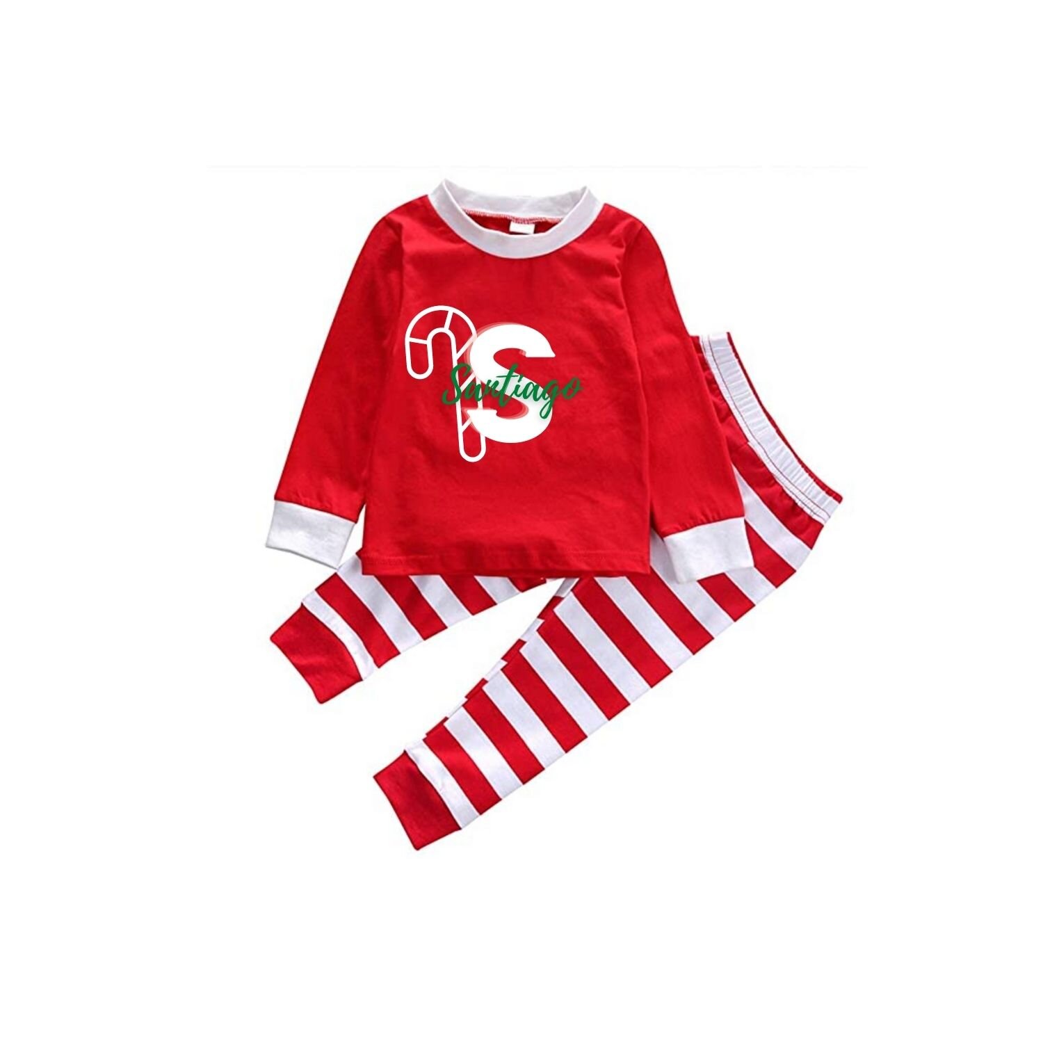 Monogramed Christmas PJ's