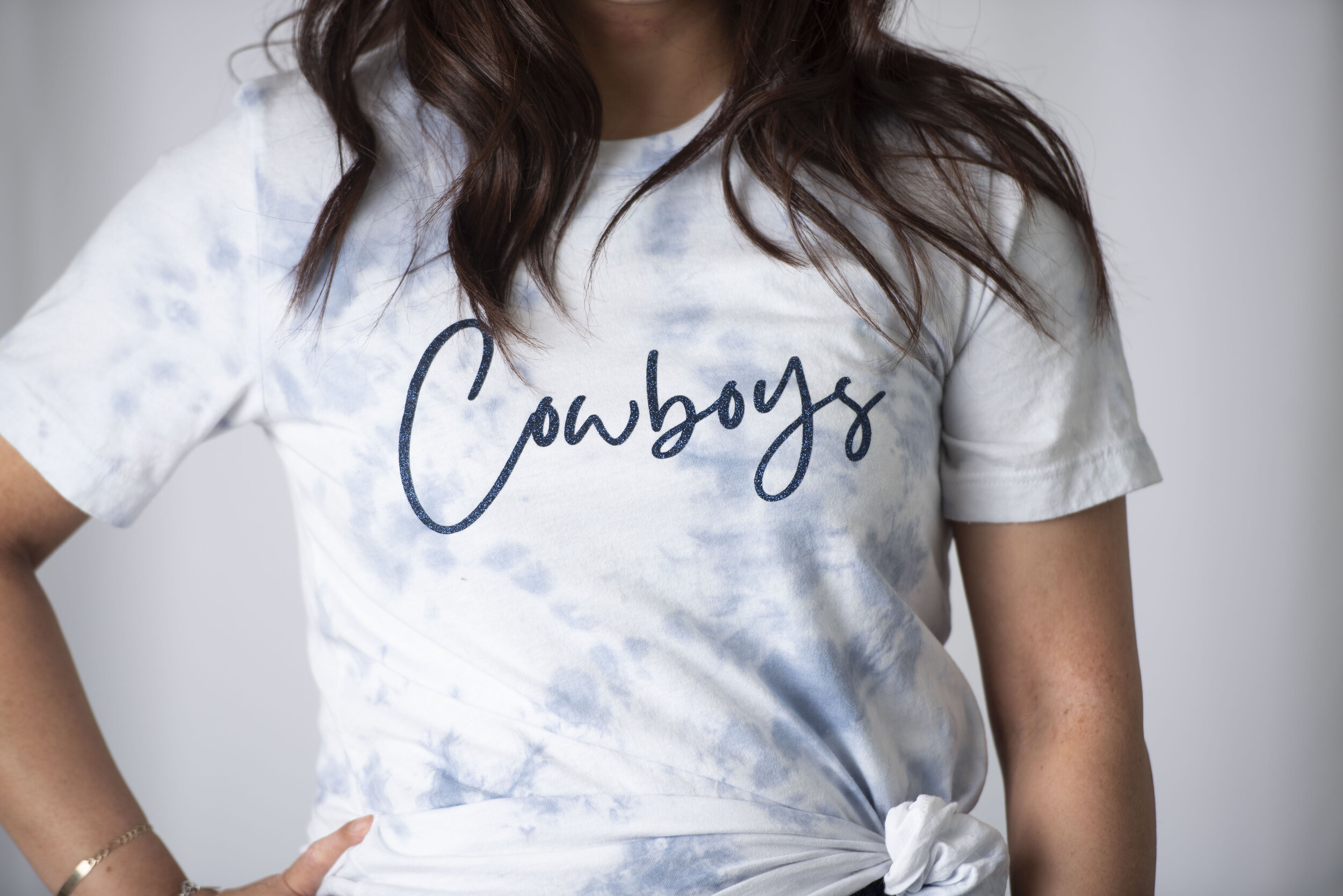 Adult Cowboys Cursive Tye Dye