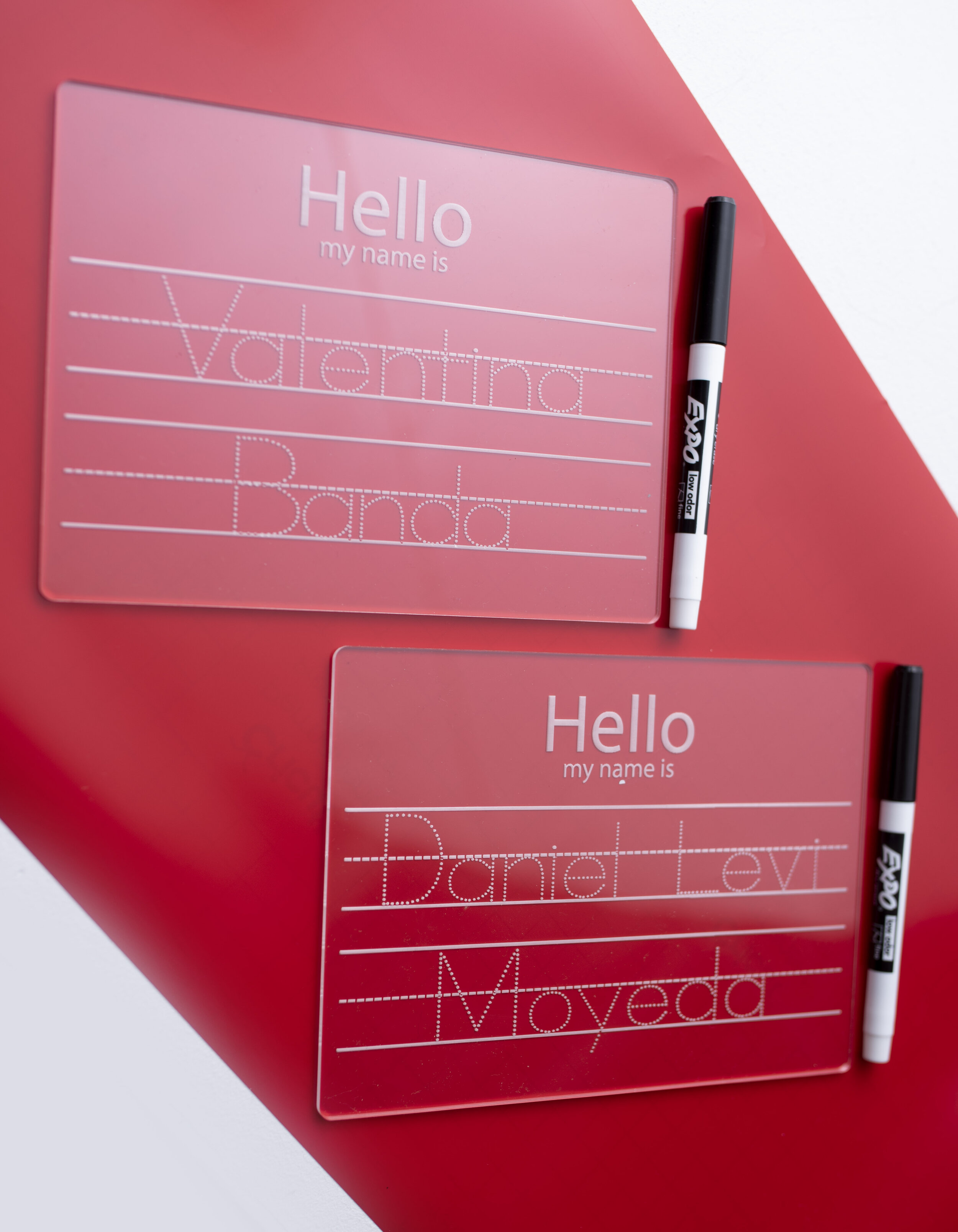 Personalized Acrylic Tracing Name Plate