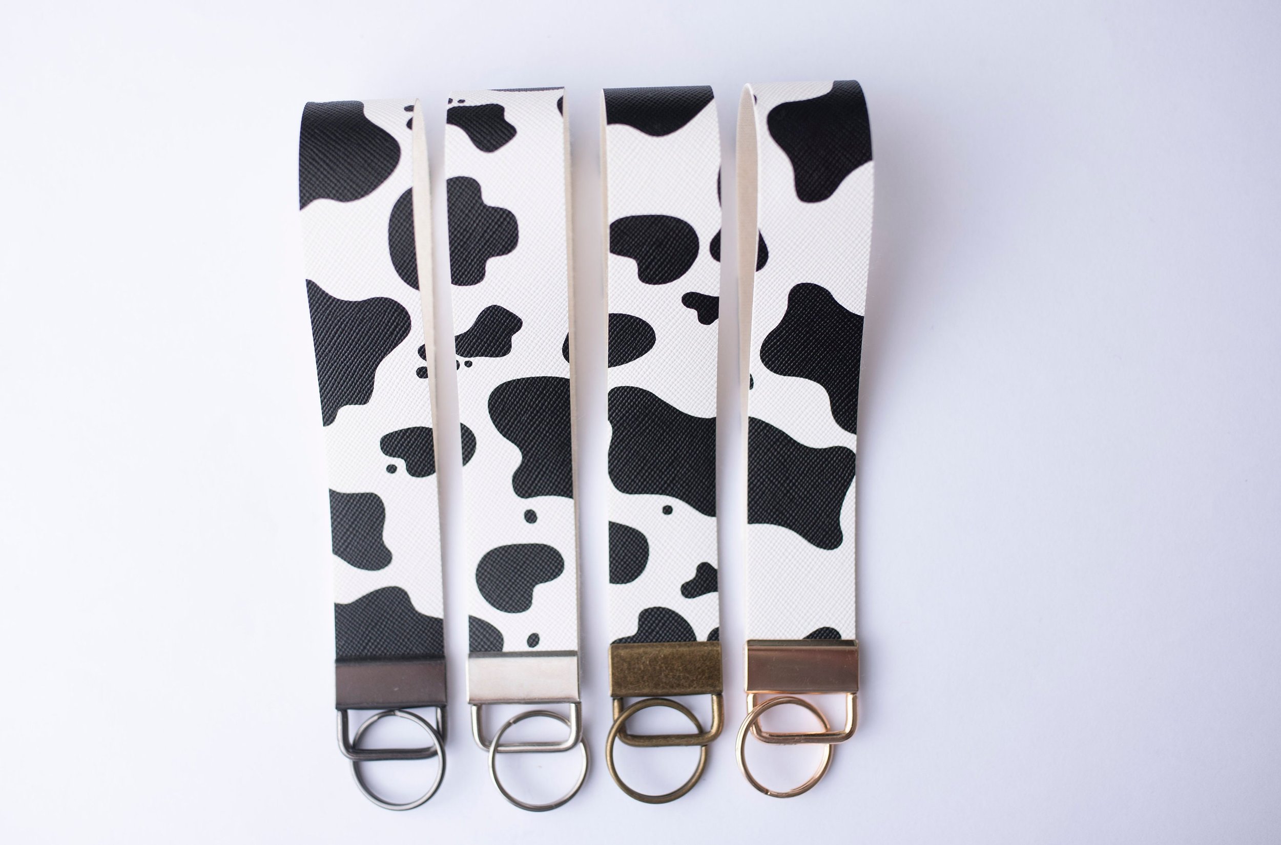 Cow Print Wristlet