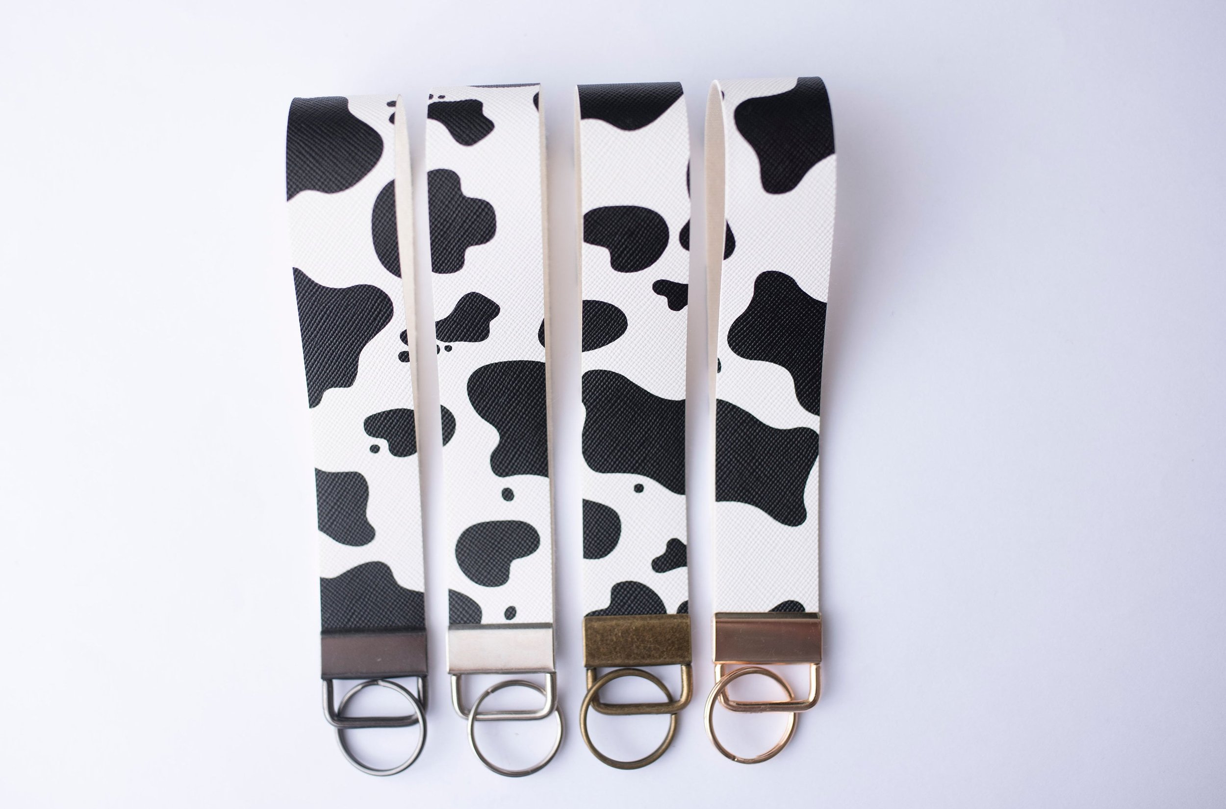 Cow Print Wristlet