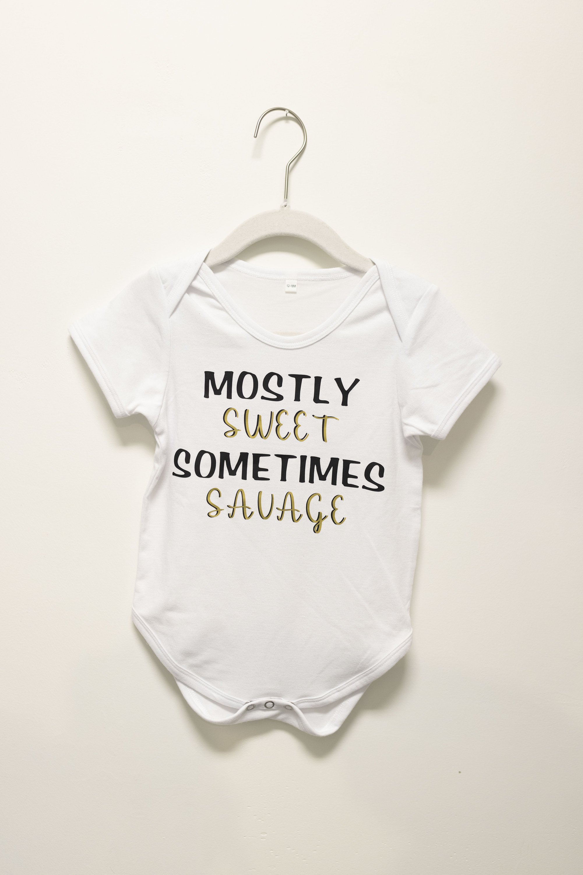 Mostly sweet, Sometimes savage onesie 12-18M