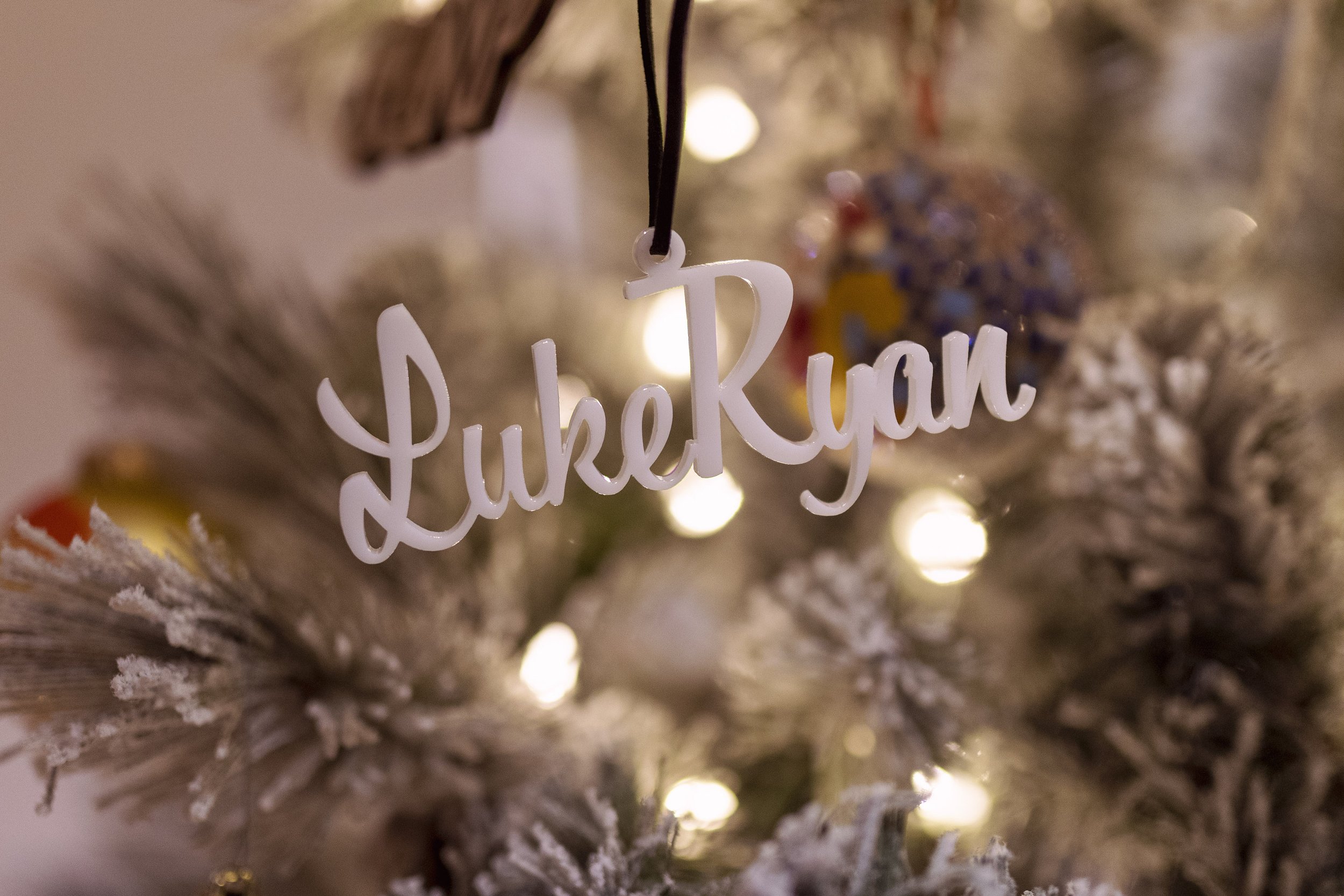 Acrylic Name Ornament