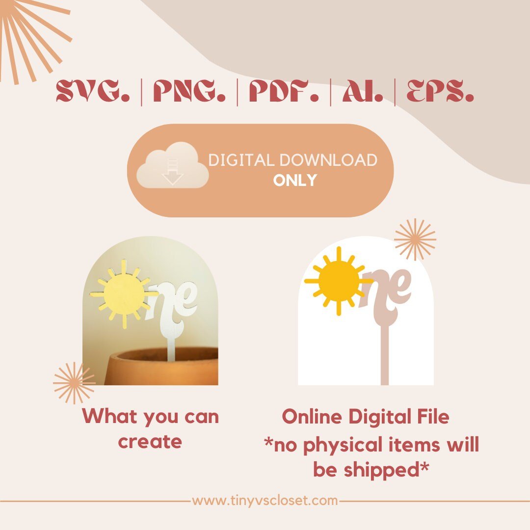 DIGITAL FILE ONLY |  One Year around the Sun | svg, png, ai, pdf, eps