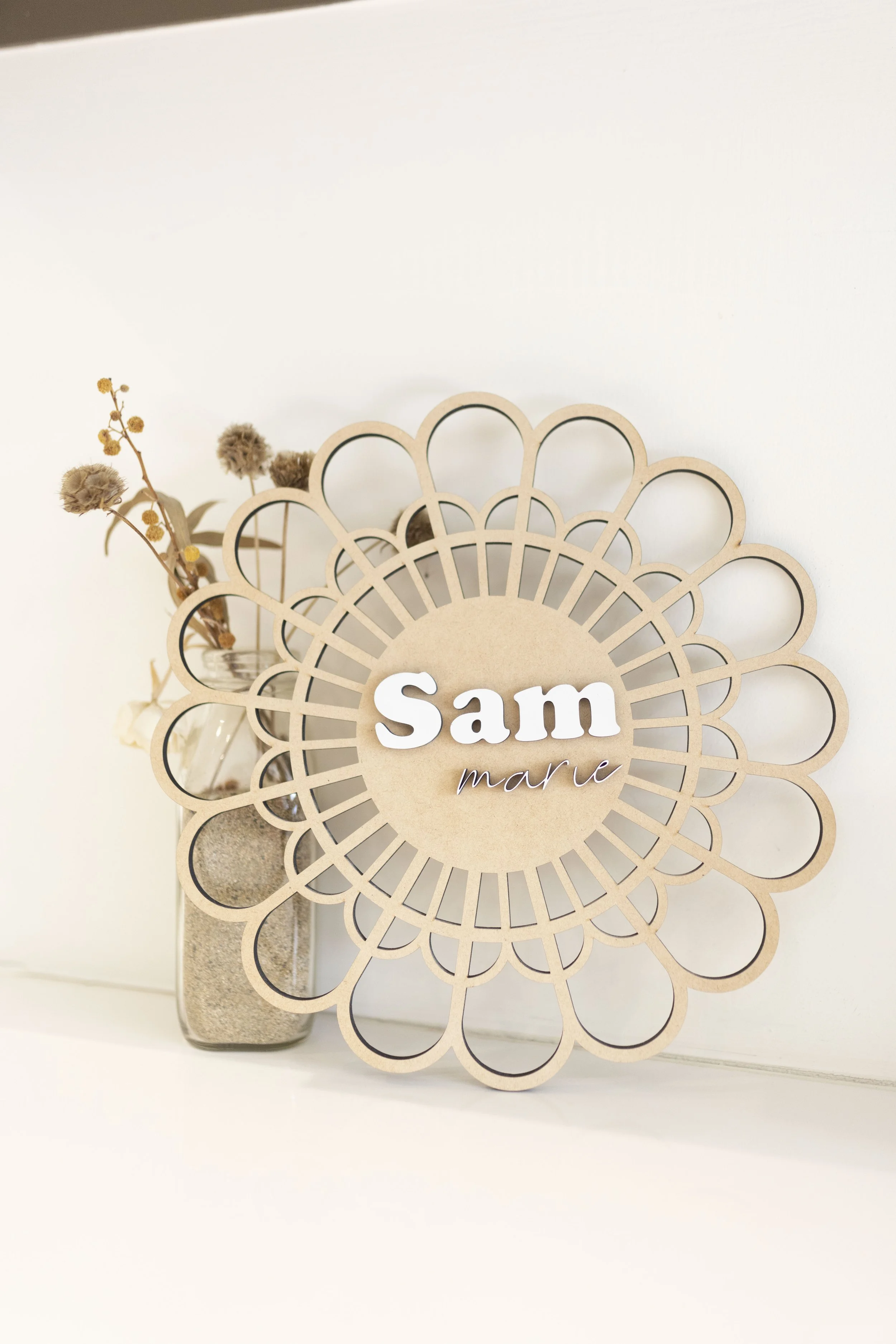 Boho Rattan Flower girl decor
