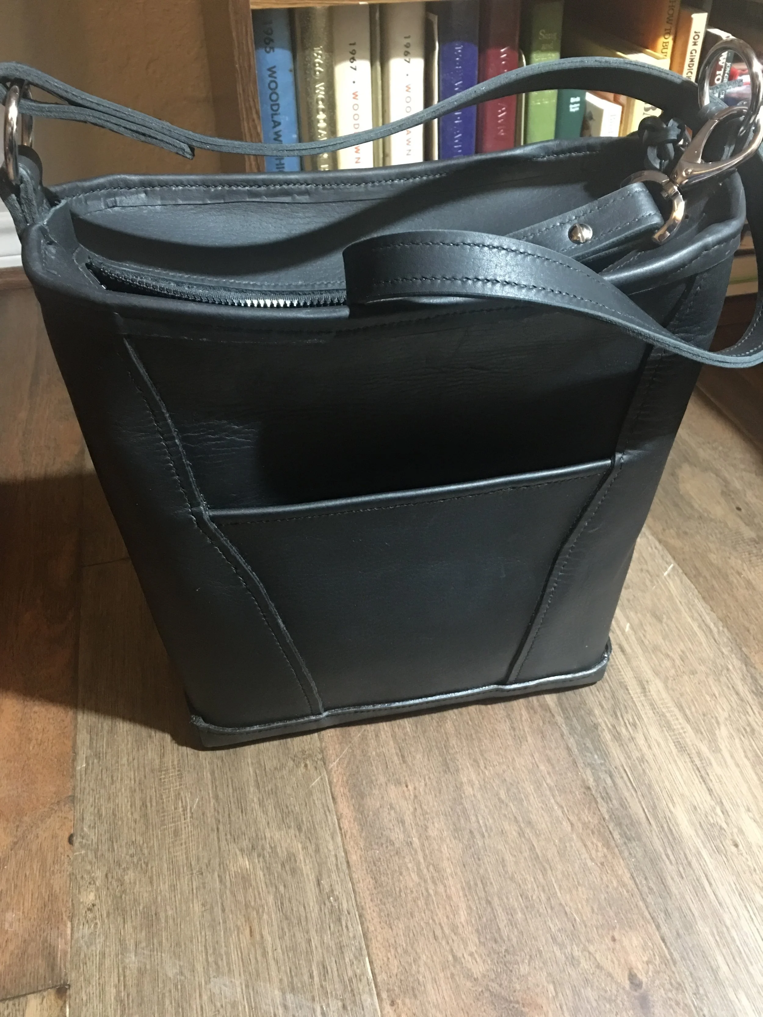 Women's Zippered Shoulder Purse, with convertible strap