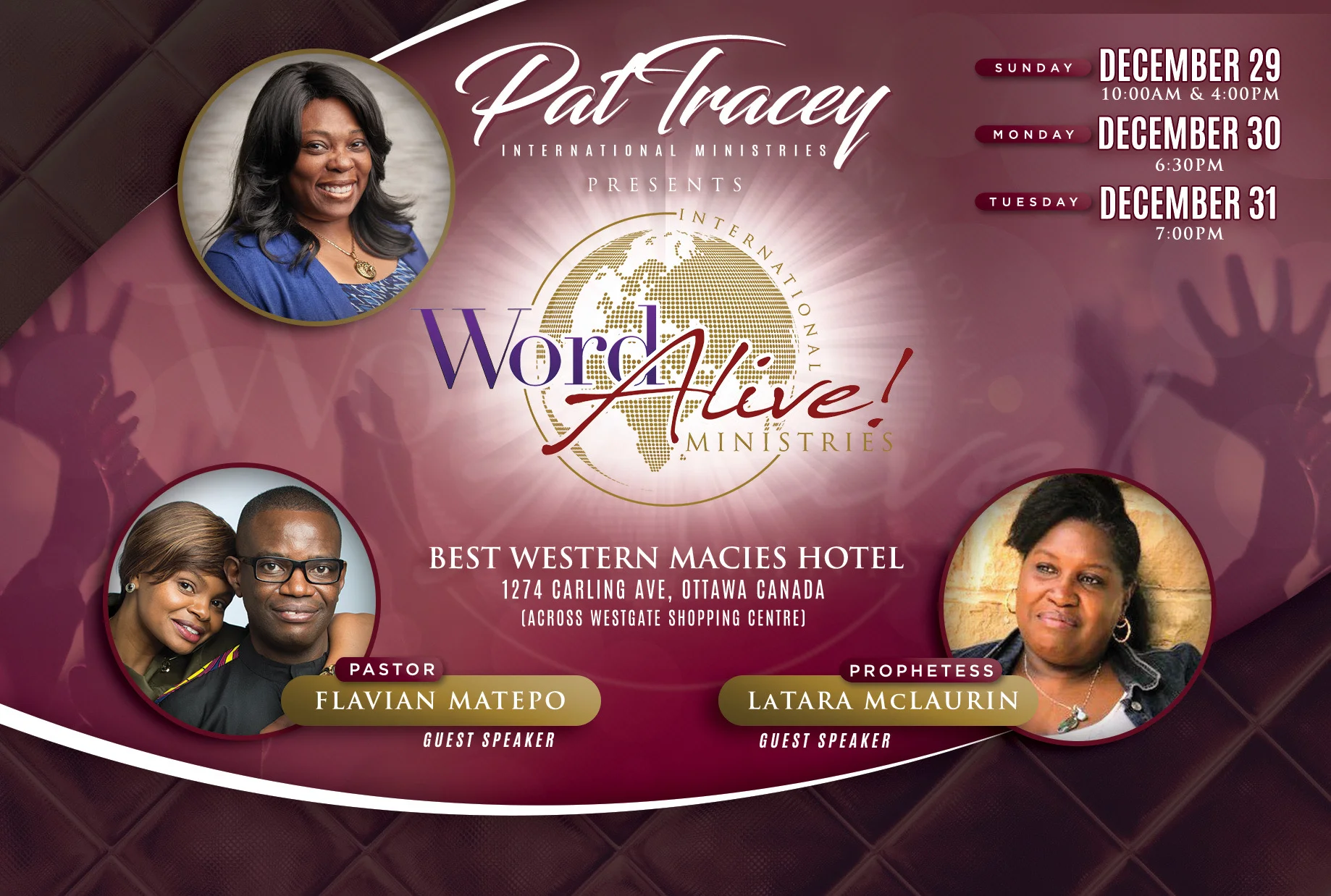 December 31, 2019: 7 pm (Service 4 of 4)