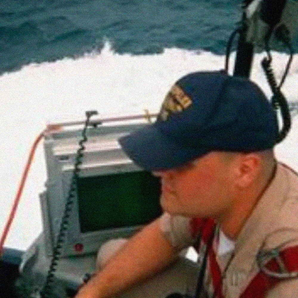 Brother Van Poots on the flying bridge of the Fast Attack Nuclear Submarine USS Montpelier SSN-765