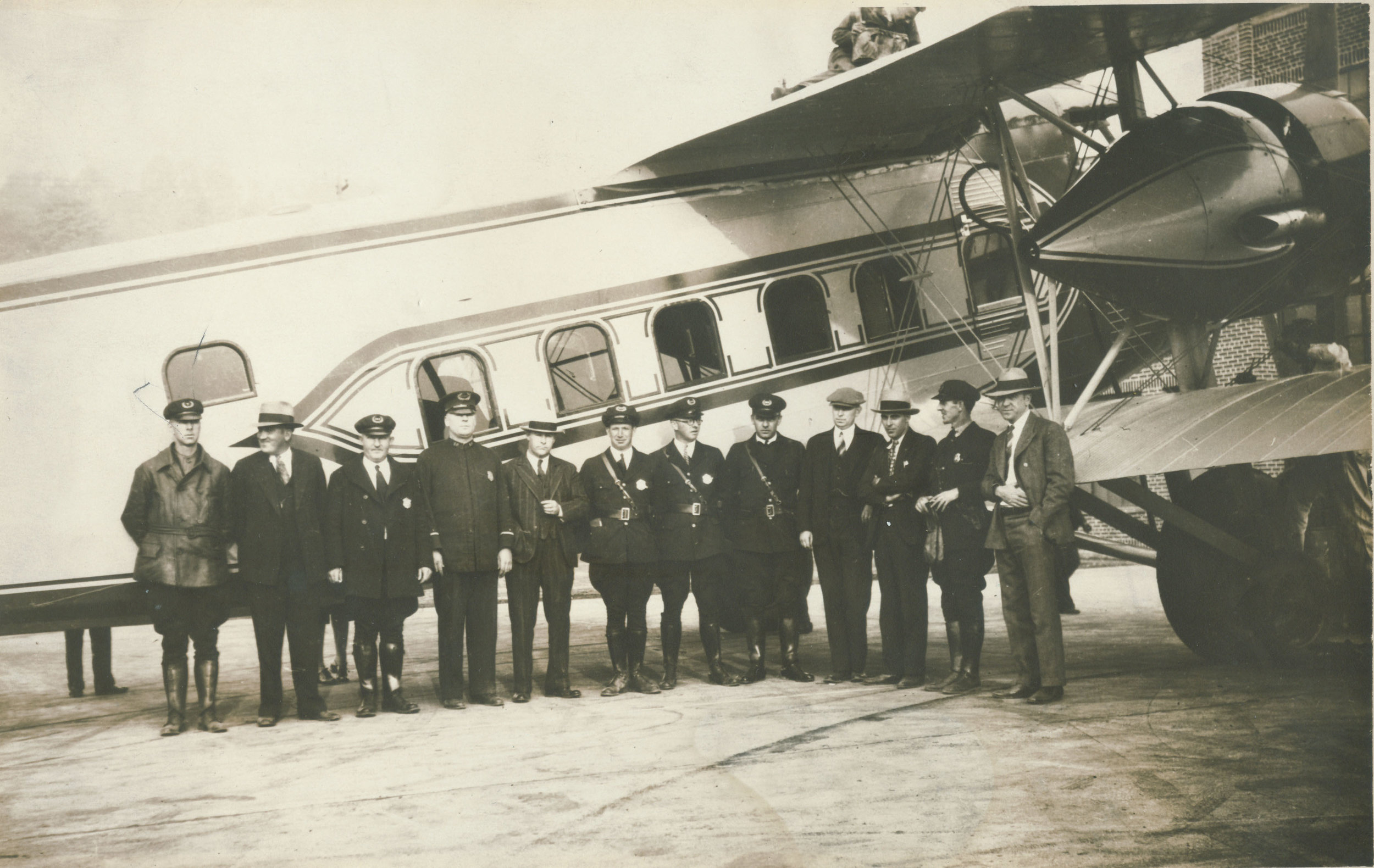 Seattle Police Officers at Boeing Field c. 1930