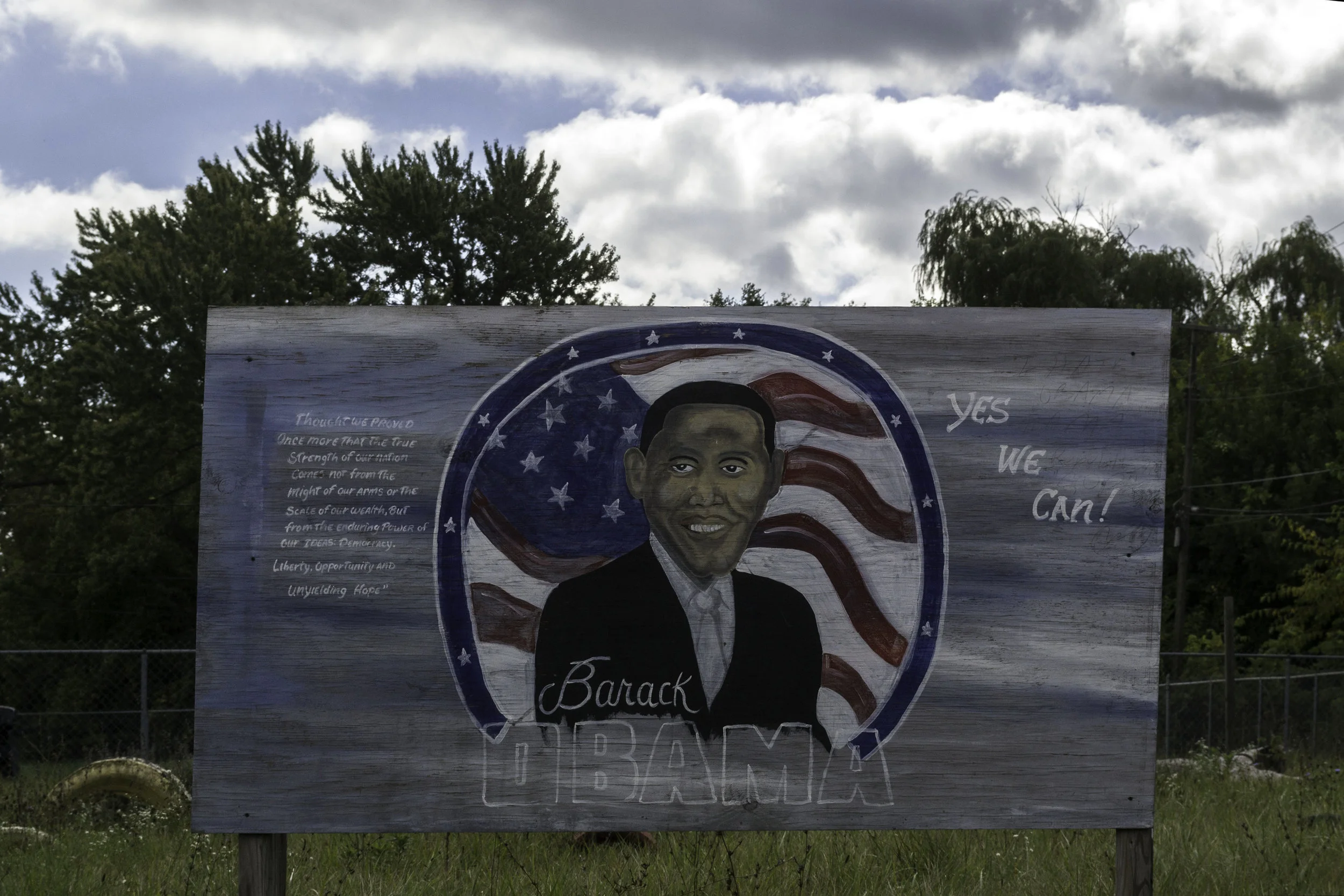 Handmade Obama Sign
