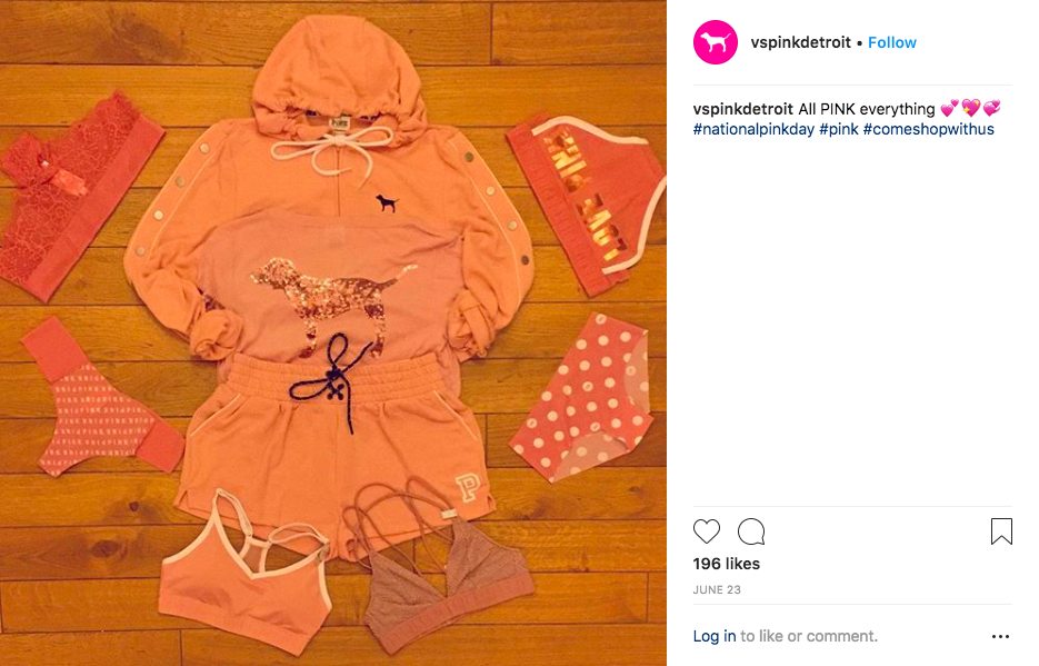 Social Media Post @VSPinkDetroit