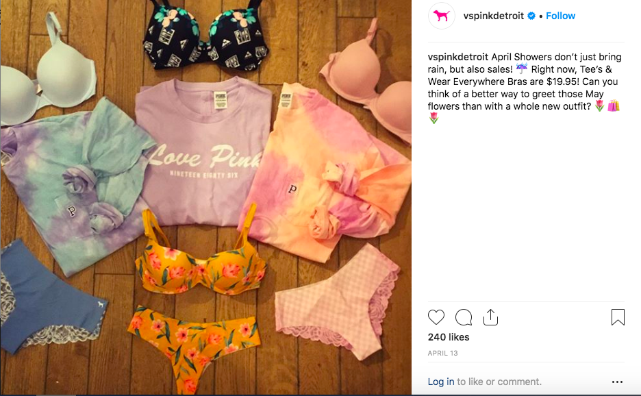 Social Media Post @VSPinkDetroit