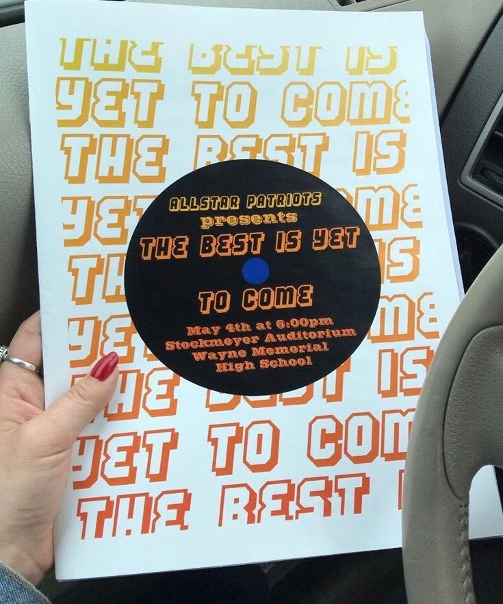 AllStar Dance Studio's 2019 dance playbill with my design