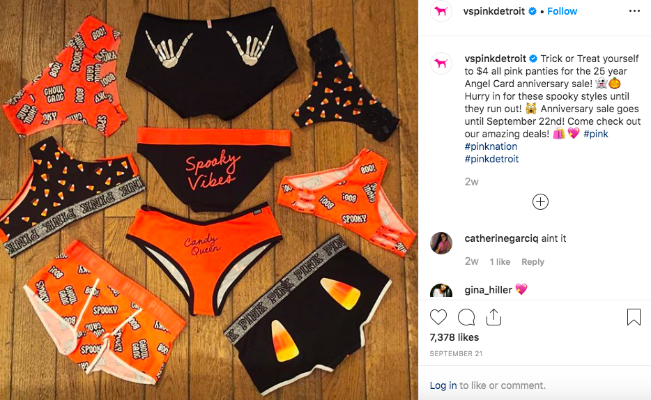 Social Media Post @VSPinkDetroit