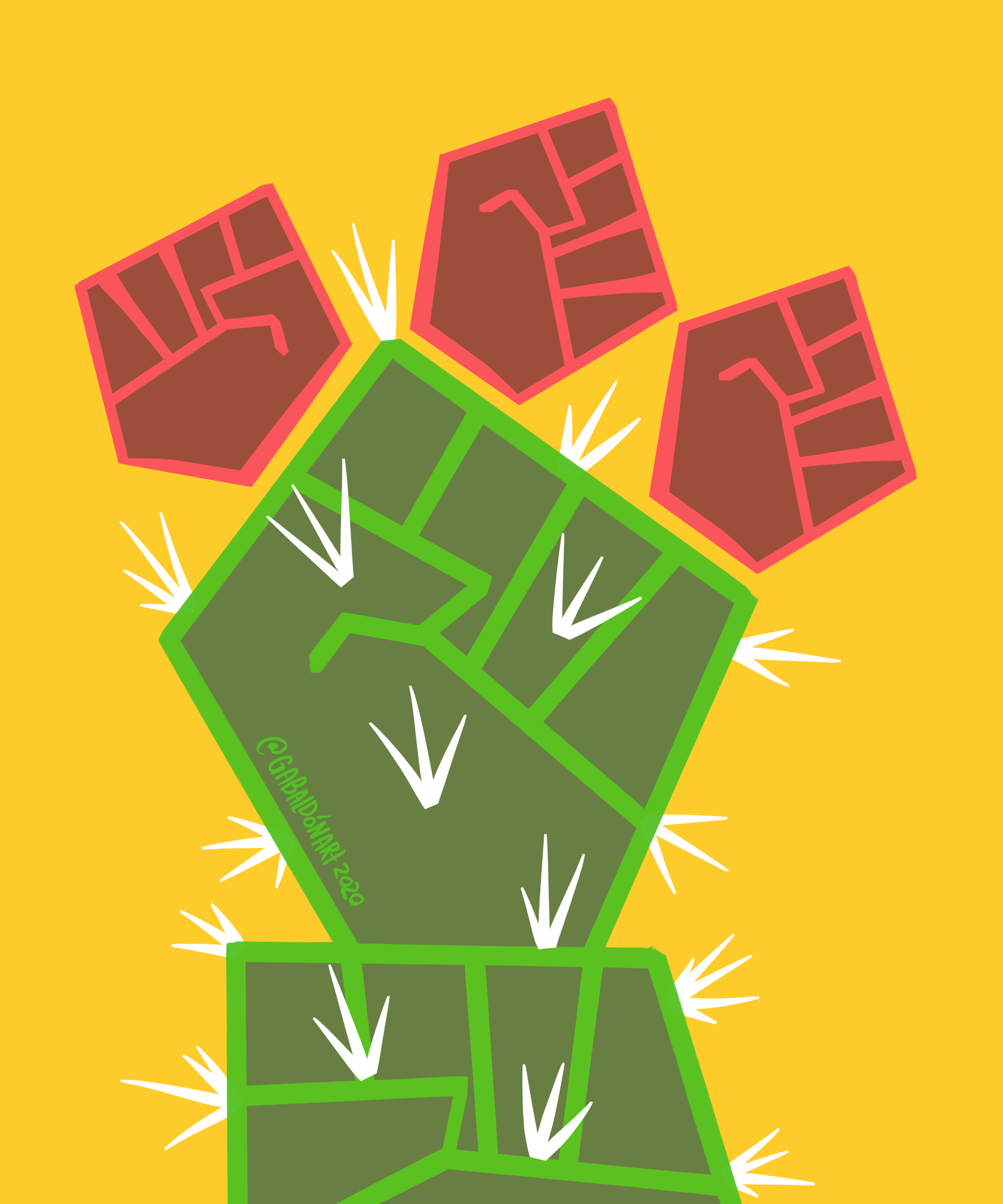 20x24 Print: TU LUCHA ES MI LUCHA Limited Screen Print