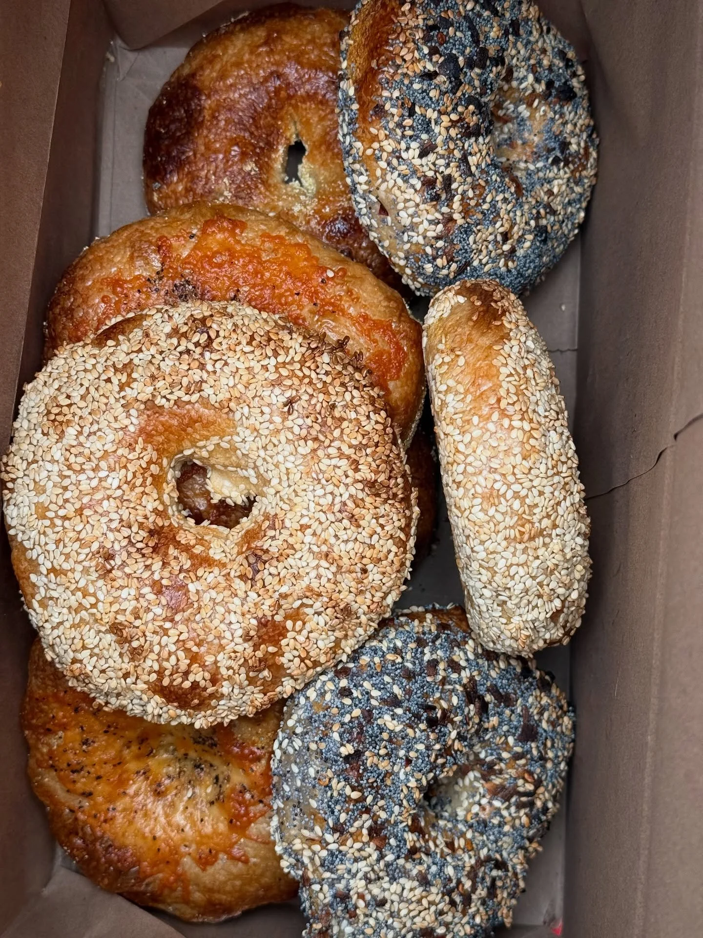 Just a big brown bag of bones bagels&mdash;my new fav bagel spot in the city. it comes c/o long time bread baker and San Diegan turned San Franciscan Noah Orloff. I love that each one is different and imperfect, formed with deft hands not mindless ma