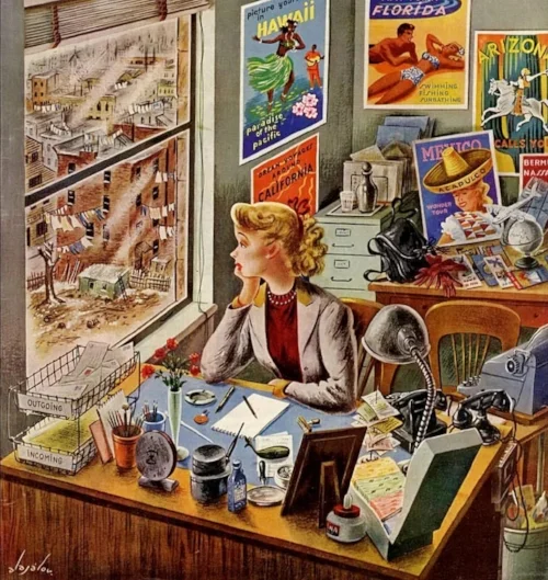 Post - February 1949 - Illustration by Constantin Alajalov
