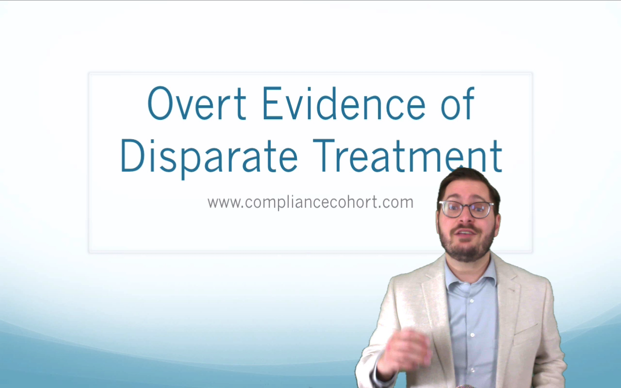 Overt Evidence Of Disparate Treatment