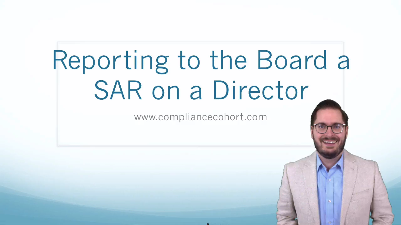 Reporting a SAR on a Director