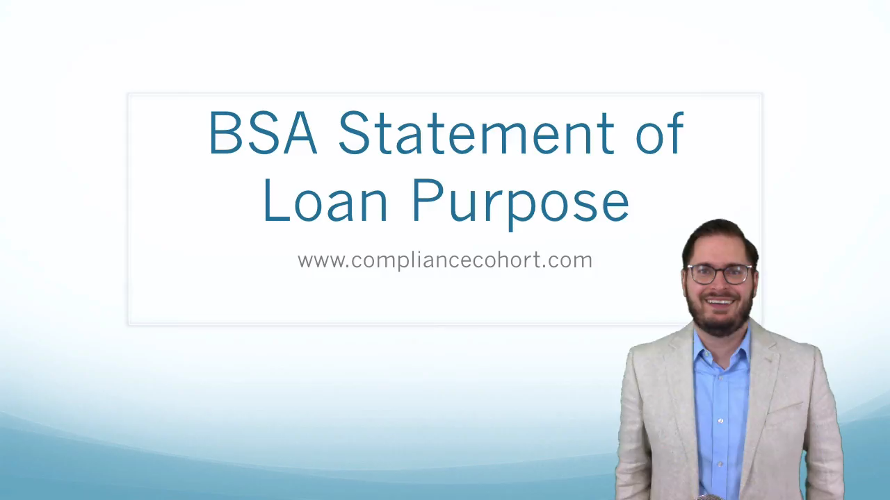 BSA Statement of Loan Purpose