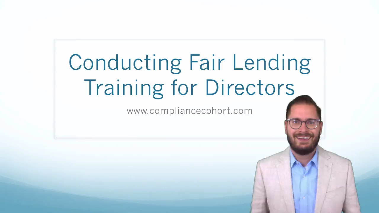 Conducting Fair Lending Training for Directors