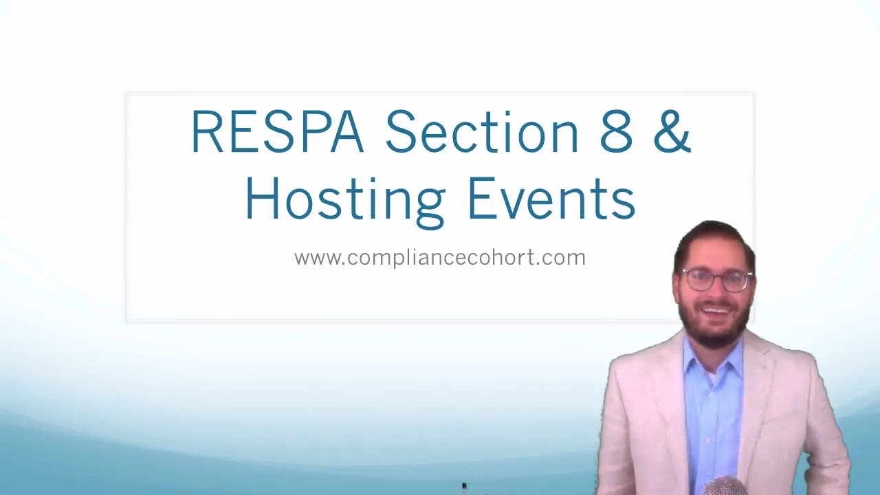 RESPA Section 8 &amp; Hosting Lending Events