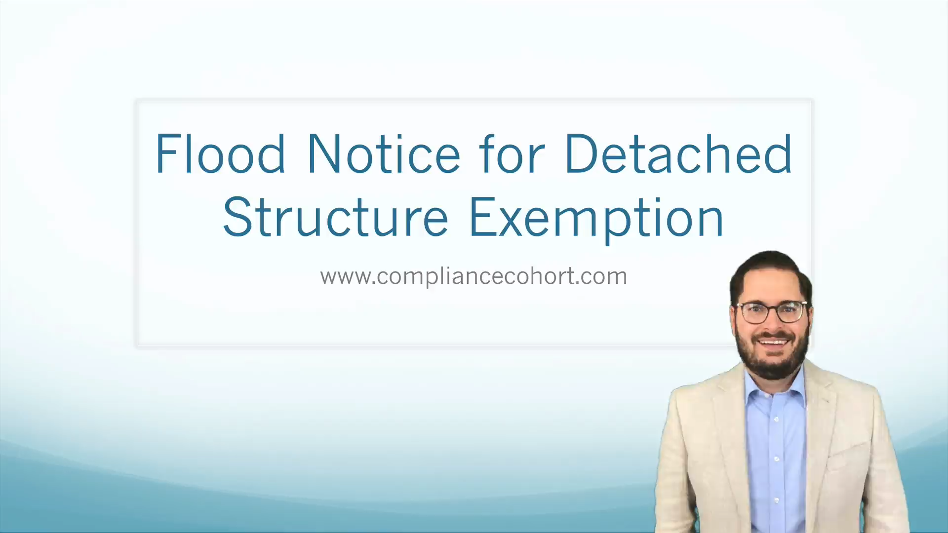Flood Notice for Detached Structure Exemption
