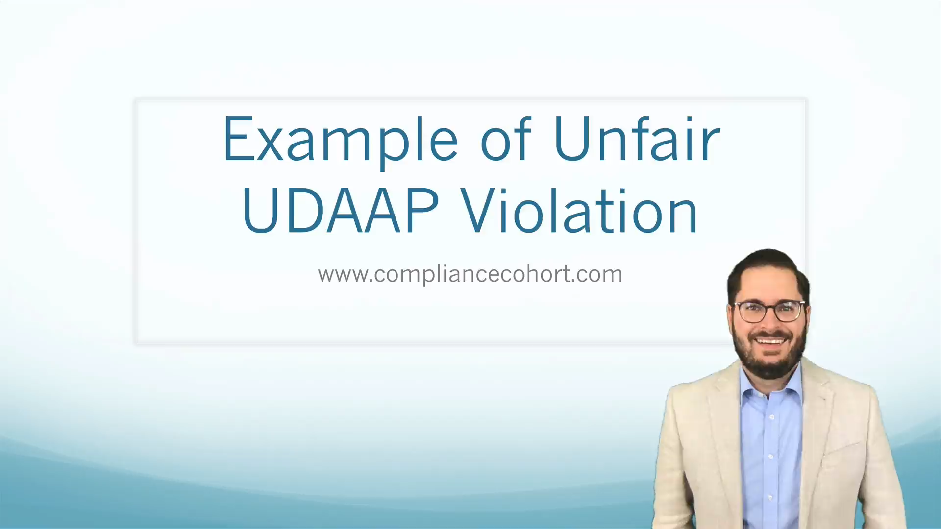 Example of Unfair UDAAP Violation