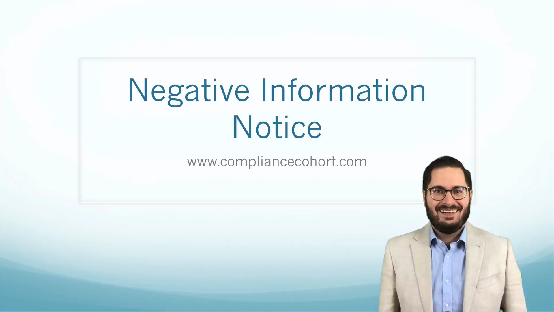 Negative Information Notice