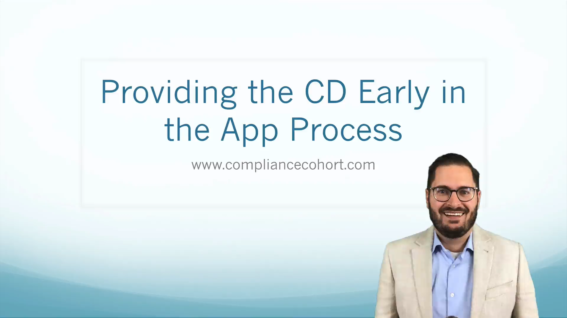 VIDEO: Providing the Closing Disclosure Early in the Application Process