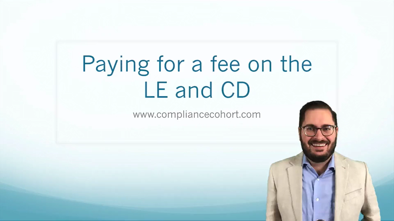 VIDEO: Paying for a Fee on the LE &amp; CD