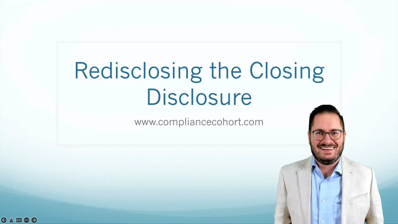 VIDEO: Redisclosing the Closing Disclosure