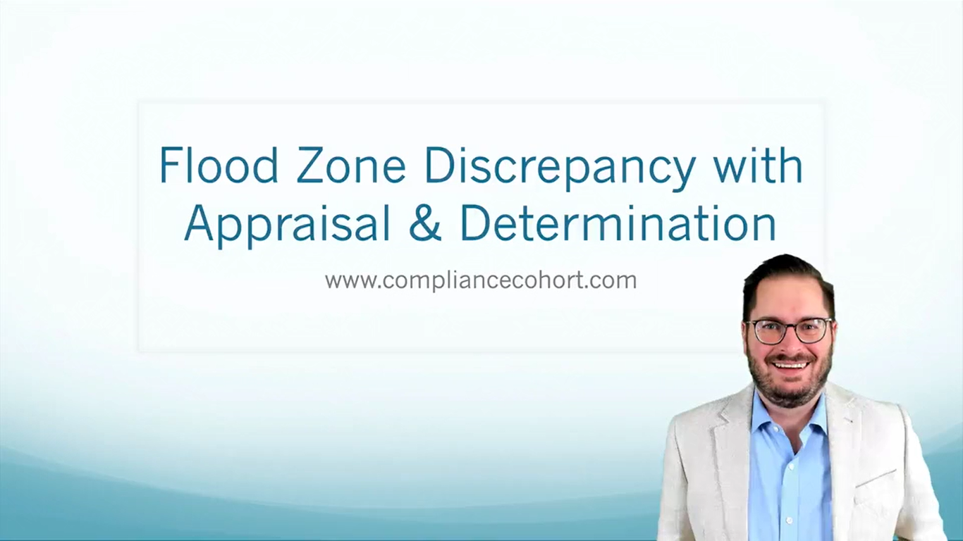 VIDEO: Flood Zone Discrepancy with Appraisal &amp; Determination