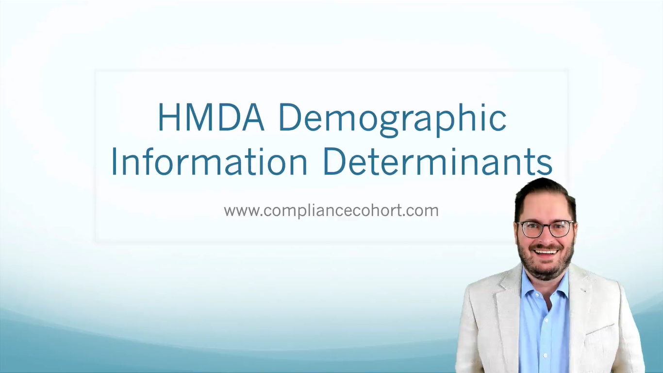 VIDEO: HMDA Demographic Information Determinants