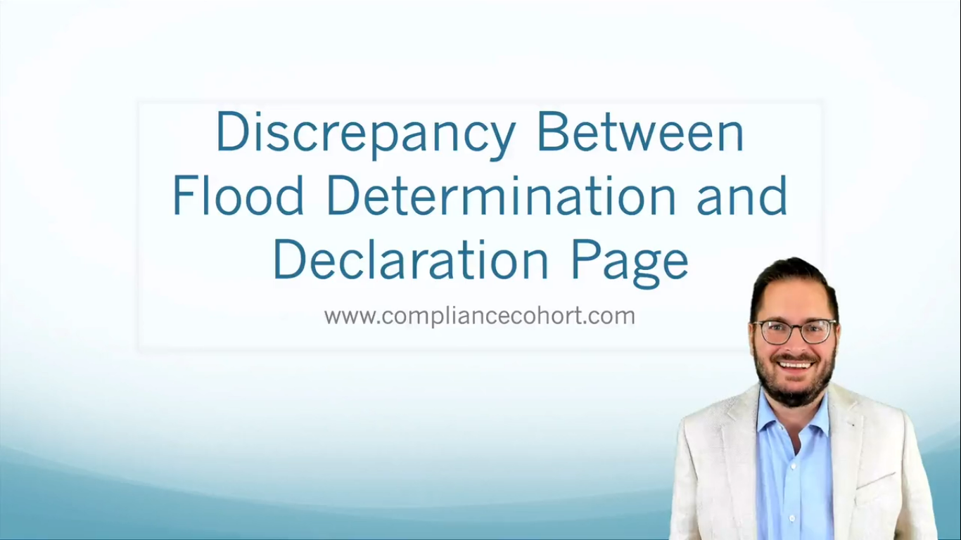 VIDEO Discrepancy Between Flood Determination and Declaration Page