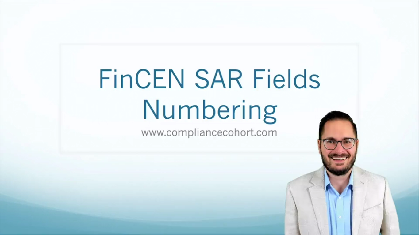 Sar Filing Numbers VIDEO: FinCEN SAR Fields Numbering โ Compliance Cohort