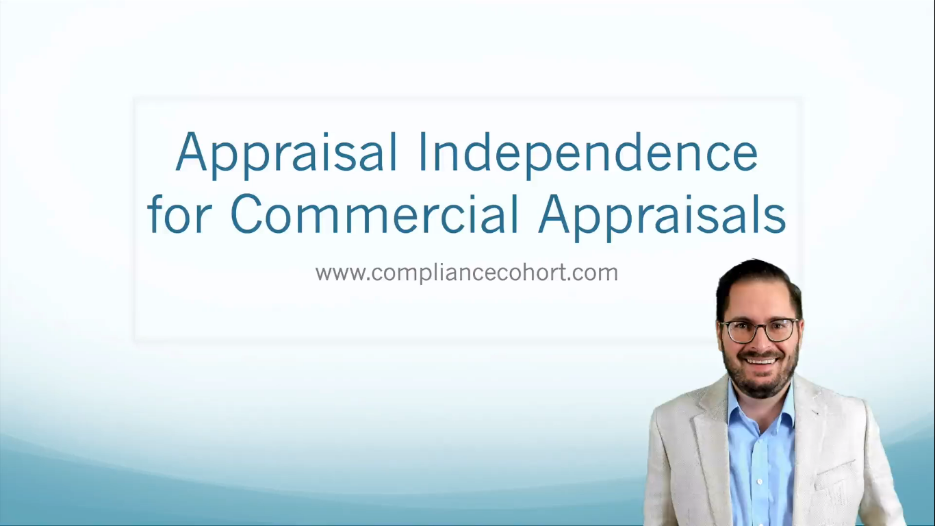VIDEO: Appraisal Independence for Commercial Appraisals