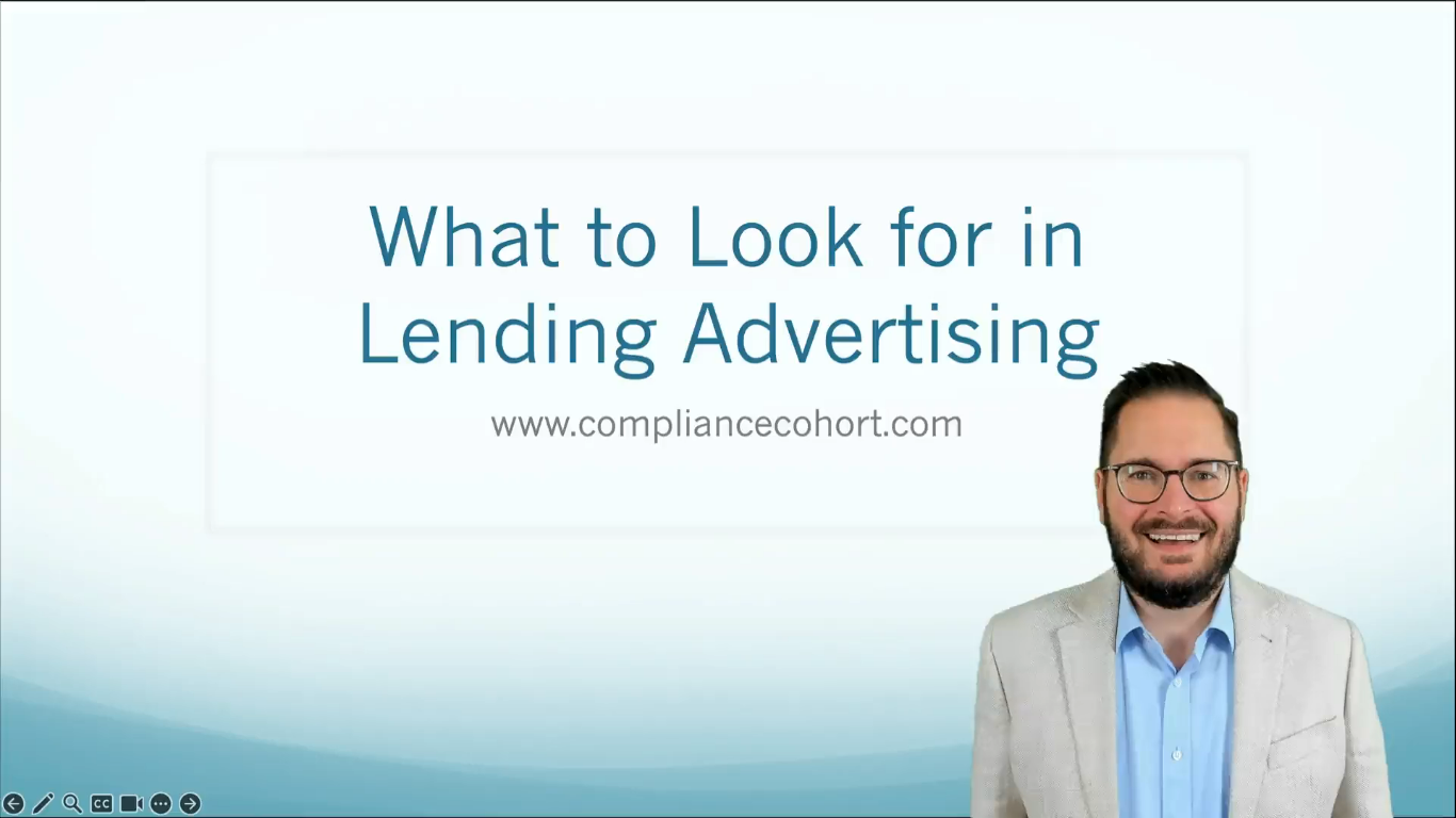 VIDEO: What to Look for in Lending Advertisements — Compliance Cohort