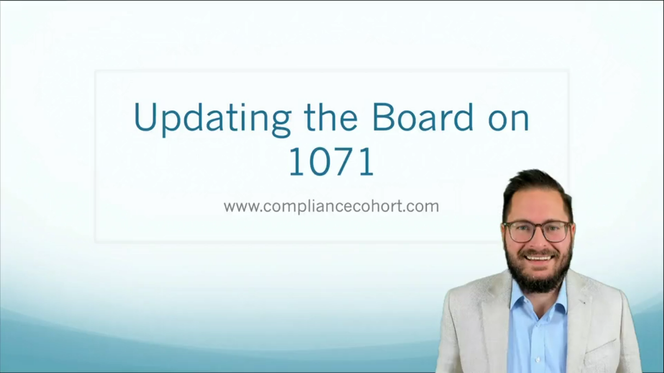 VIDEO: Updating the Board on 1071