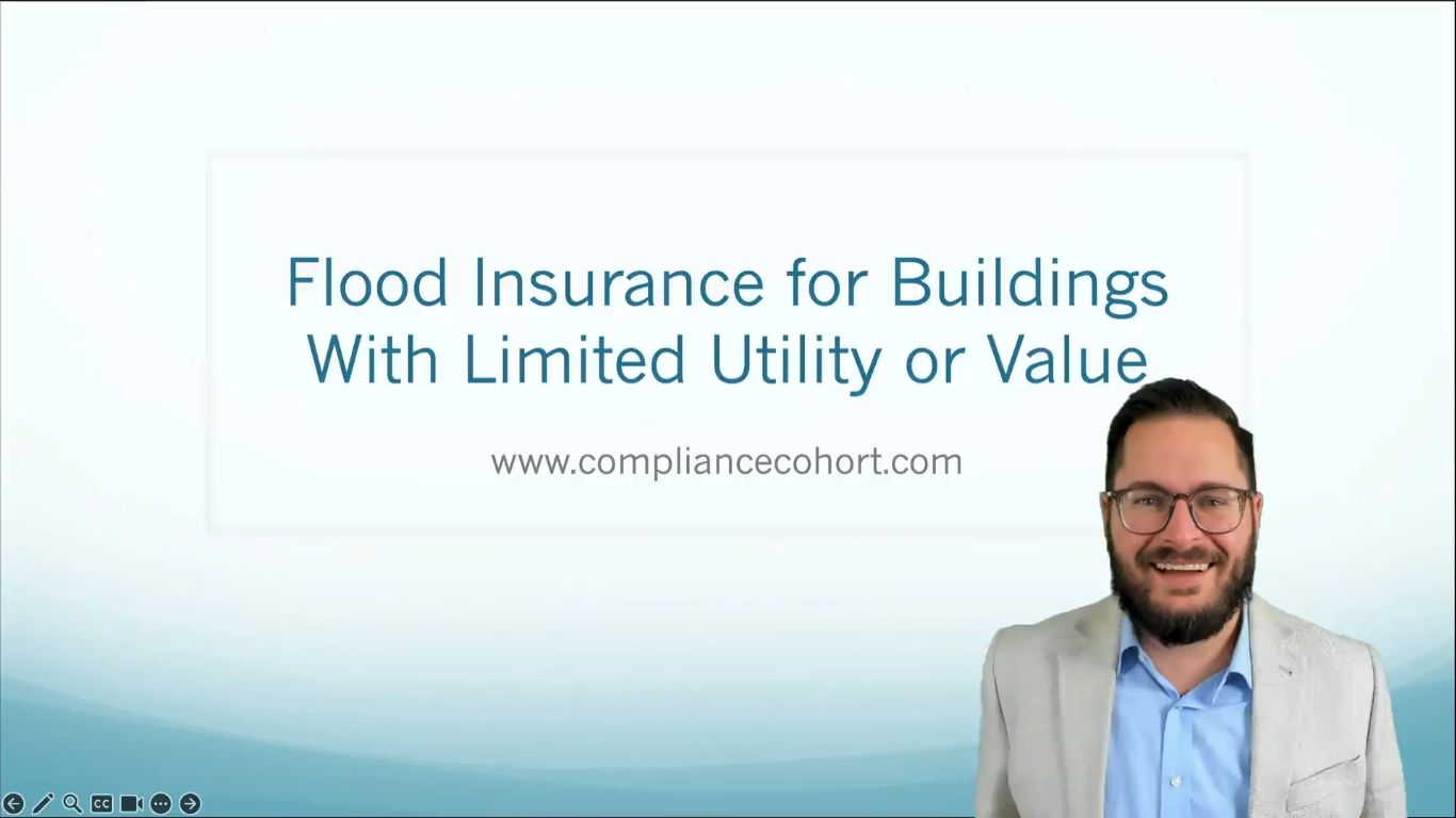 VIDEO: Flood Insurance for Buildings With Limited Utility or Value