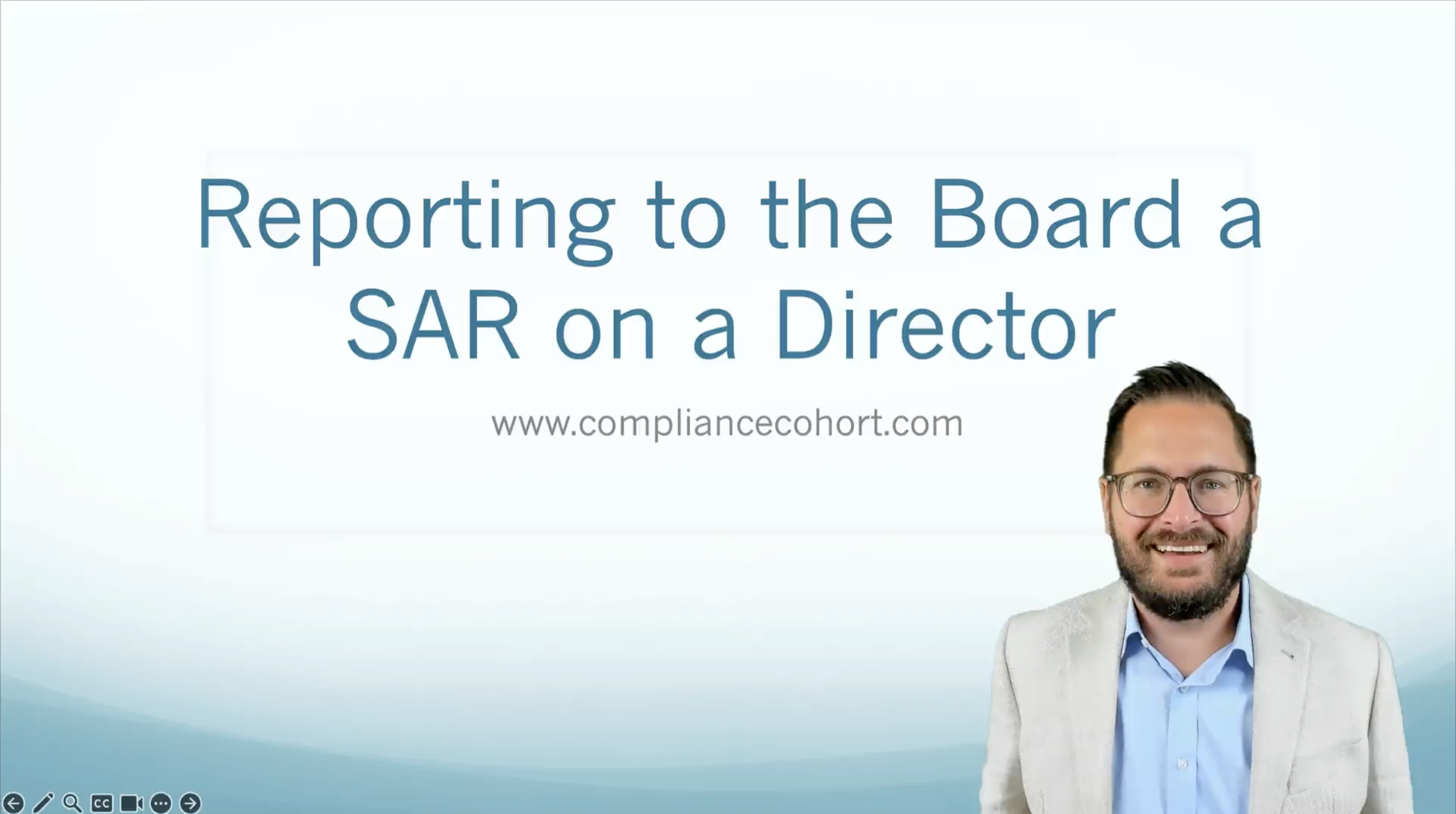 VIDEO: Reporting a SAR on a Director