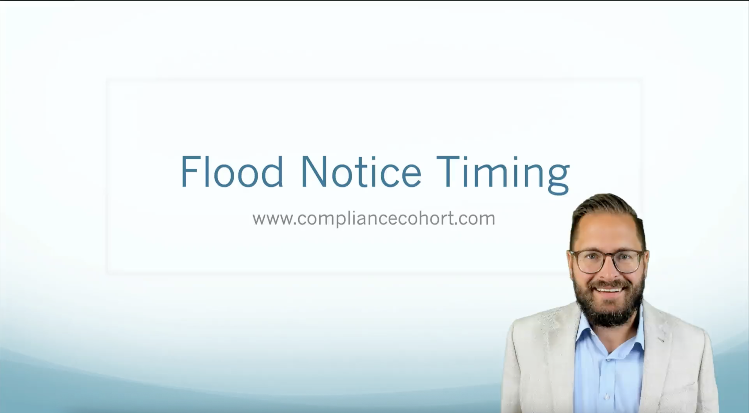 VIDEO: Flood Notice Timing