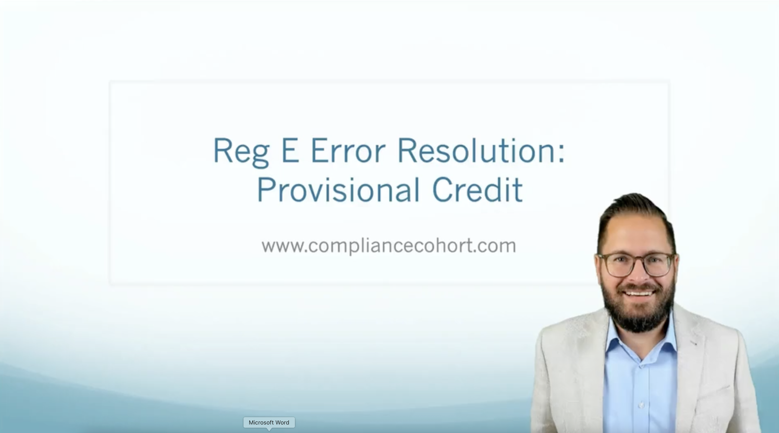 VIDEO: Reg E Provisional Credit Violations