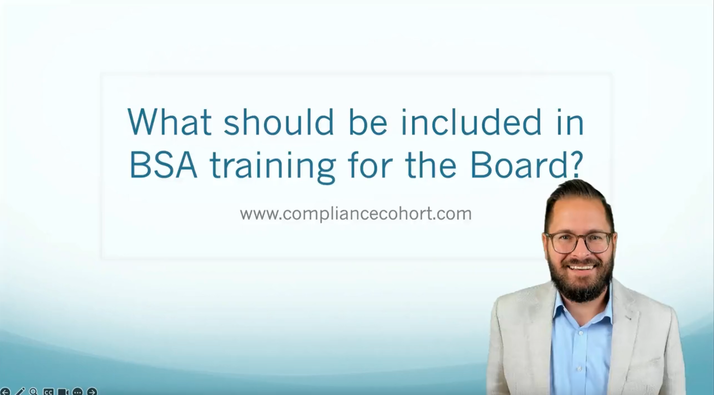 VIDEO: What should be included in Board BSA Training?